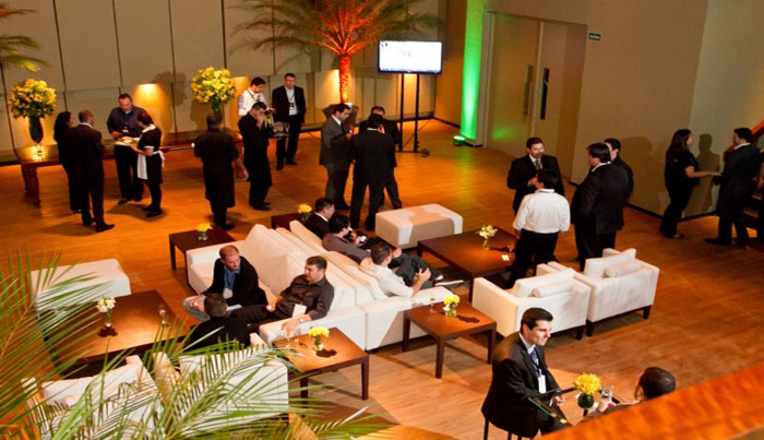 Coquetel de relacionamento.