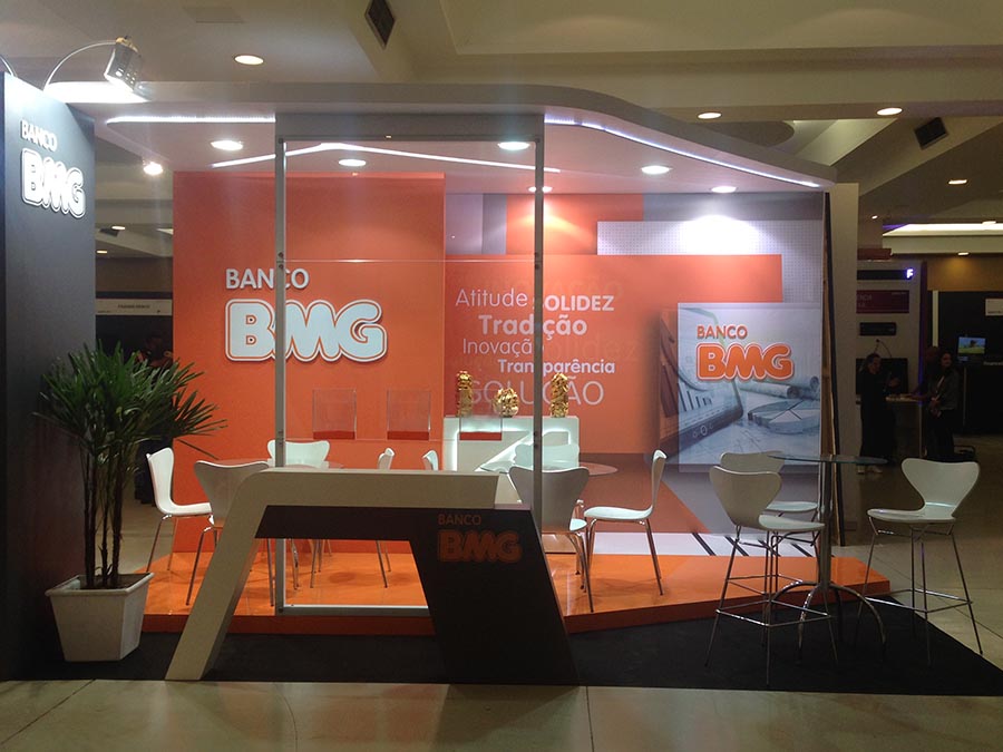 Stand Banco BMG no evento Expert XP 2017.