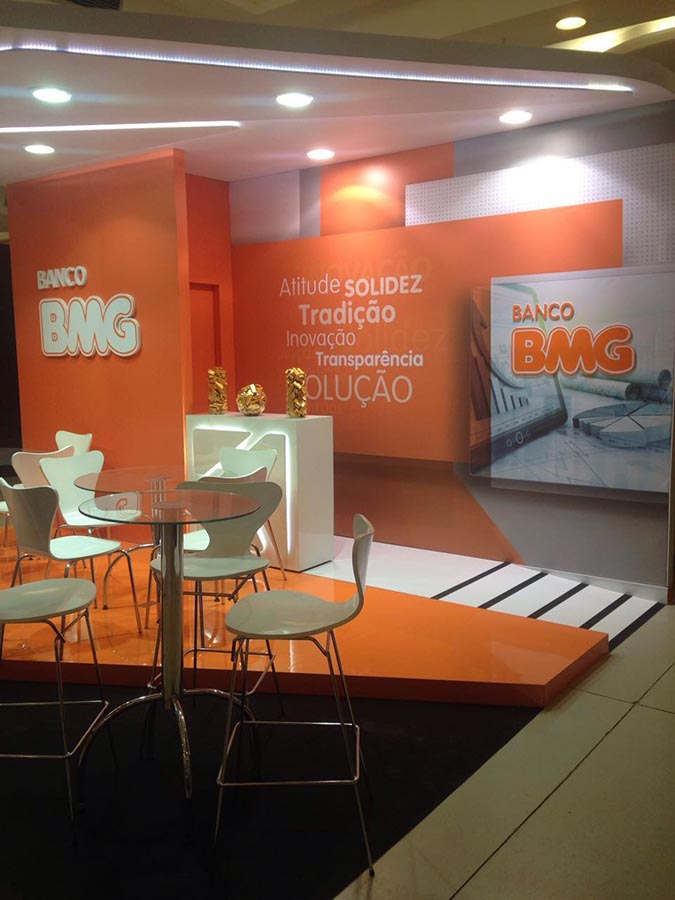 Stand Banco BMG no evento Expert XP 2017.