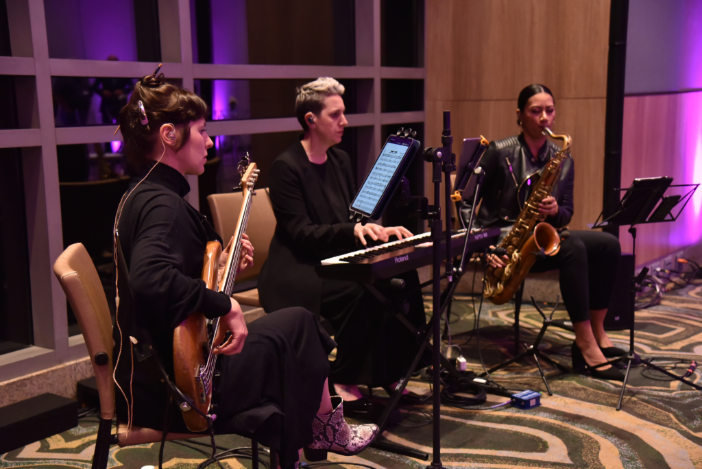 Ambientação com músicos