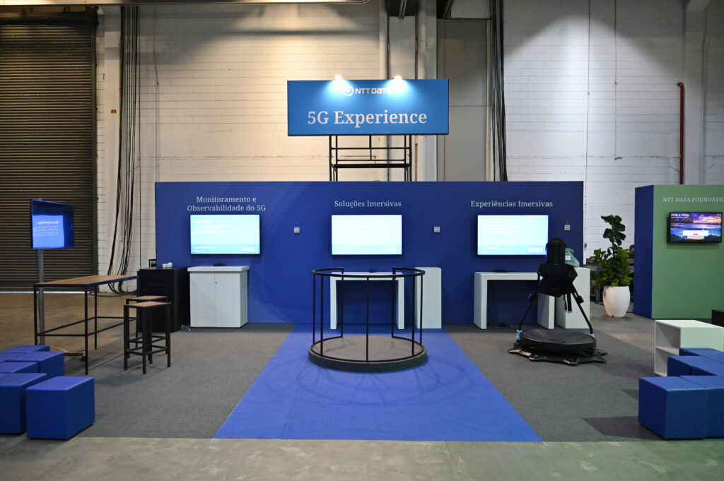 Stand com experiência imersiva