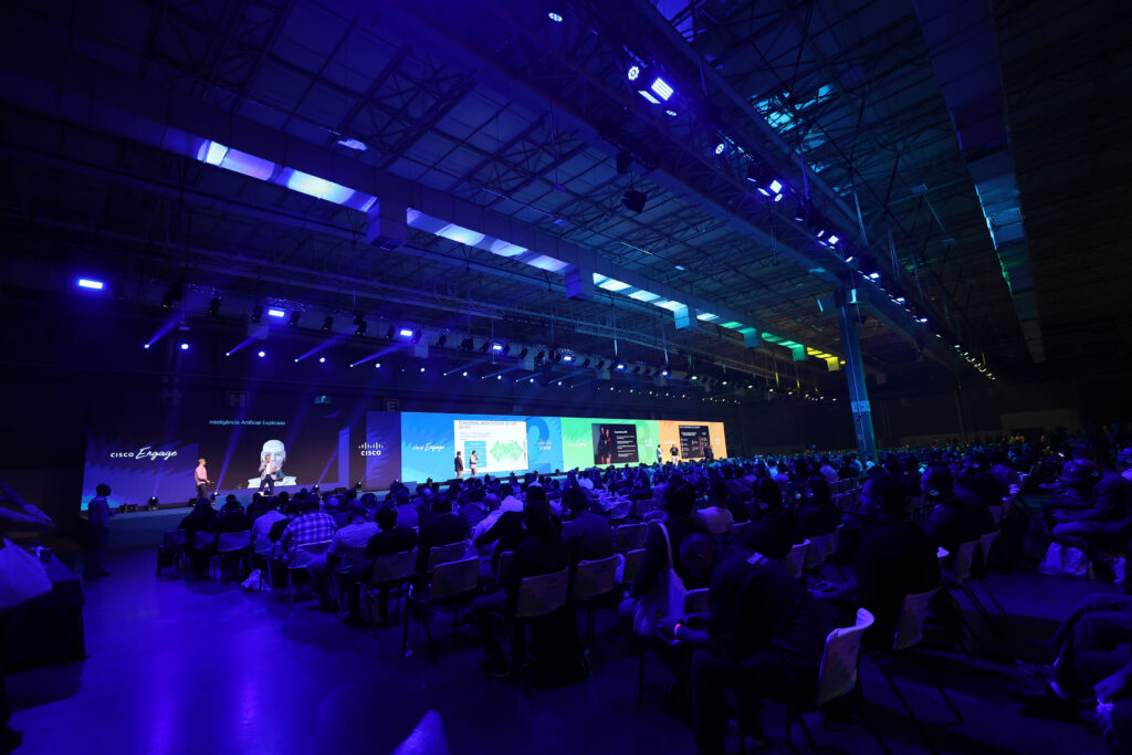Tecnologia de ponta em apresentações e conferências