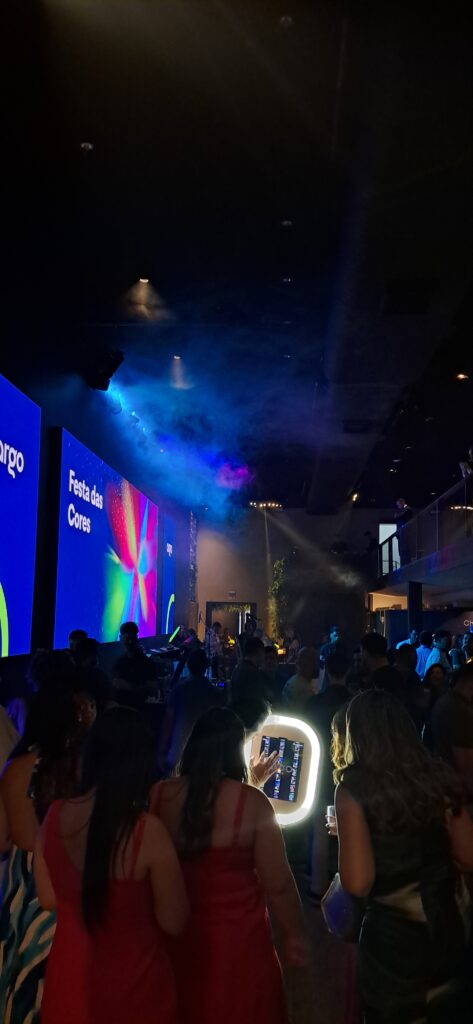 Uma festa com muita cor