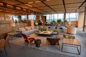 Um espaço lounge requintado