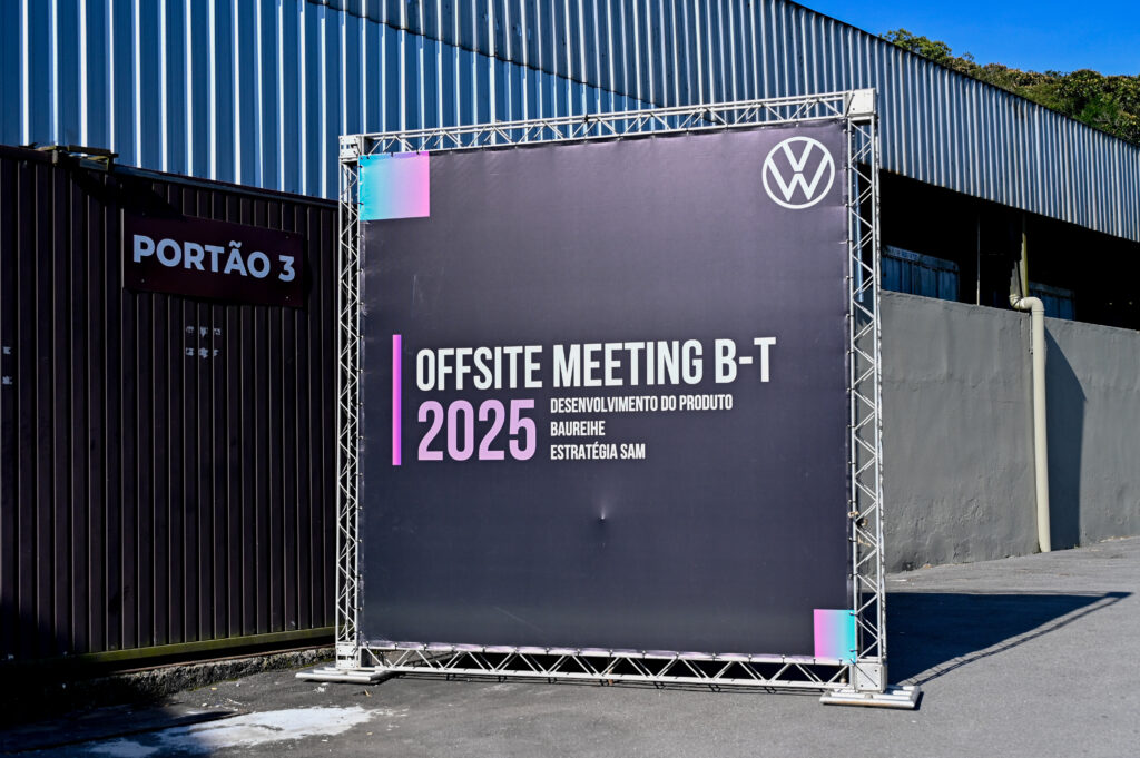 Lona em estrutura armada